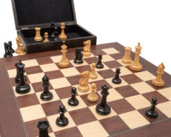 The 1853 Paulsen Reproduction Ebony And Montgoy Palisander Luxury Chess Set 11 The 1853 Paulsen Reproduction Ebony And Montgoy Palisander Luxury Chess Set -Chess Shop RCPB490 03