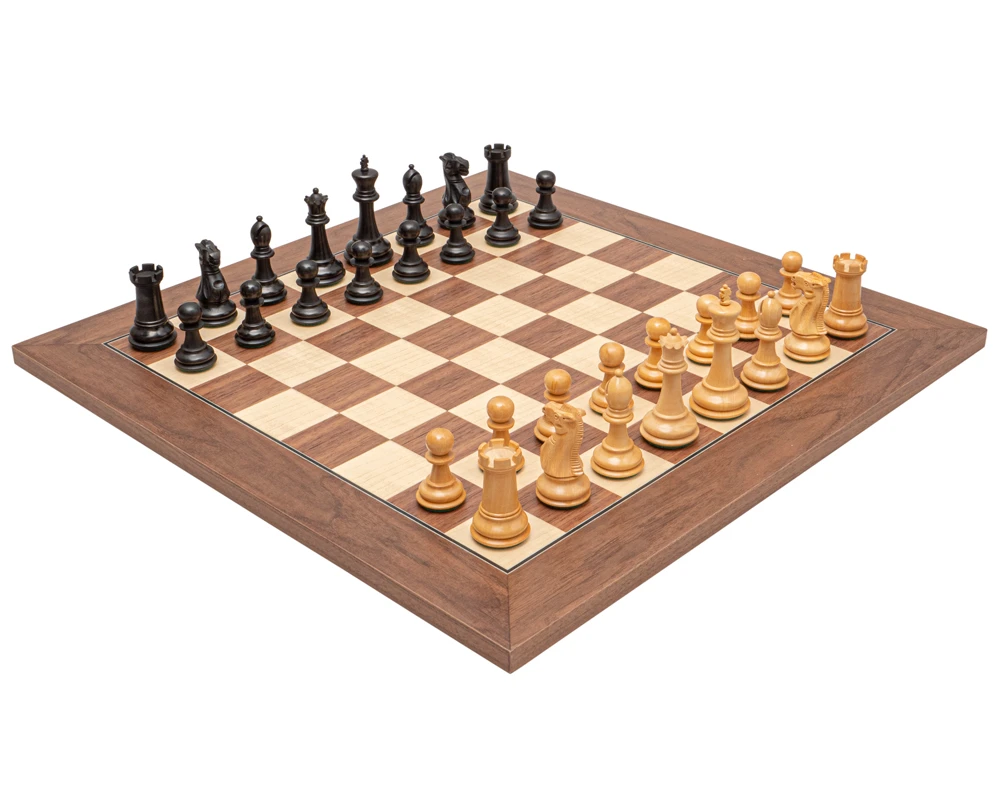 The Warwick Grand Black And Walnut Chess Set 1 The Warwick Grand Black And Walnut Chess Set