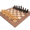 The Old English Black And Walnut Chess Set