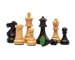 The Old English Black And Walnut Chess Set -Chess Shop RCPB497 04
