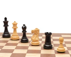 The Old English Black And Walnut Chess Set -Chess Shop RCPB497 06