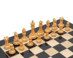 The 1972 Reproduction Ebony Luxury Chess Set -Chess Shop RCPB500 02