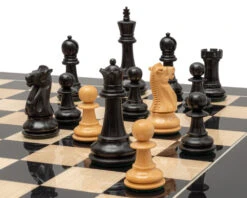 The 1972 Reproduction Ebony Luxury Chess Set -Chess Shop RCPB500 03