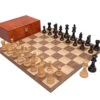 The Conquest Walnut And Black Folding Chess Set