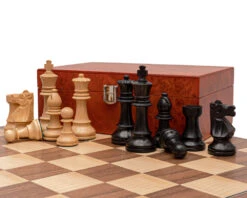 The Conquest Walnut And Black Folding Chess Set 18 The Conquest Walnut And Black Folding Chess Set -Chess Shop RCPB502 04