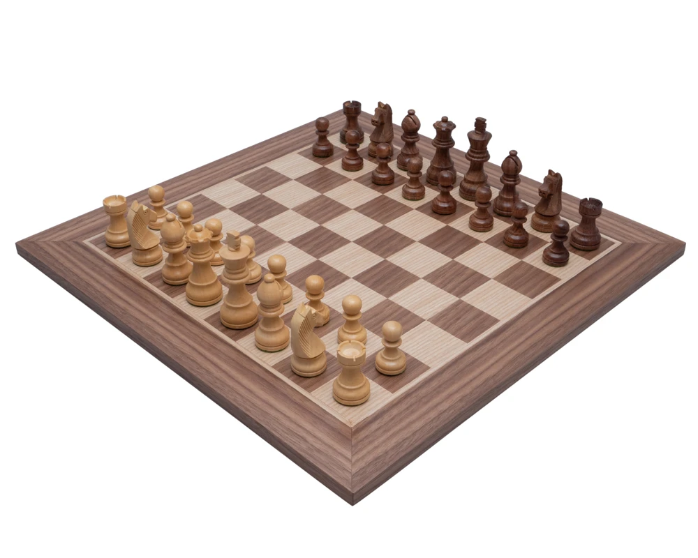 The Down Head Acacia And Walnut Chess Set 1 The Down Head Acacia And Walnut Chess Set
