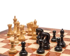 The Leningrad Black And Elm Burl Luxury Chess Set 10 The Leningrad Black And Elm Burl Luxury Chess Set -Chess Shop RCPB515 03