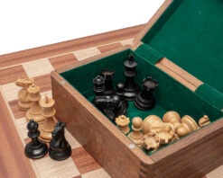The Tournament Black And Mahogany Chess Set With Case -Chess Shop RCPB517 03
