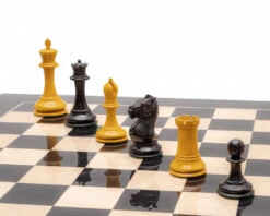 The Harrwitz Ebony And Anegre Luxury Staunton Chess Set -Chess Shop RCPB519 04