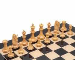 The Blackburne Ebony And Black Anegre Chess Set -Chess Shop RCPB524 02
