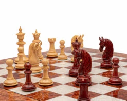 The Blackburne Padauk And Briarwood Luxury Chess Set -Chess Shop RCPB527 03