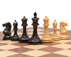 The Rochester Ebony And Walnut Grand Chess Set -Chess Shop RCPB529 04