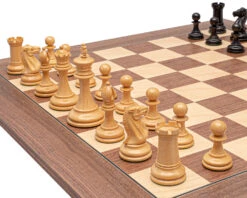 The Rochester Ebony And Walnut Grand Chess Set -Chess Shop RCPB529 05