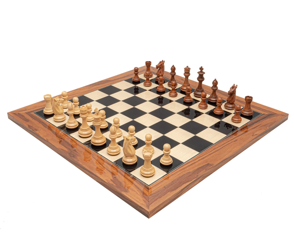 The Trapani Black Anegre, Palisander And Acacia Chess Set 1 The Trapani Black Anegre, Palisander And Acacia Chess Set