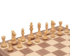 The Trapani Walnut And Acacia Chess Set -Chess Shop RCPB531 02