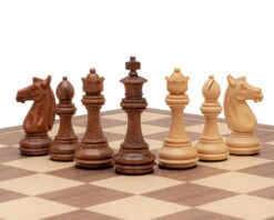 The Trapani Walnut And Acacia Chess Set -Chess Shop RCPB531 04