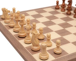 The Trapani Walnut And Acacia Chess Set -Chess Shop RCPB531 05