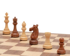 The Trapani Walnut And Acacia Chess Set -Chess Shop RCPB531 06