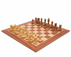 The Leningrad Acacia And Mahogany Chess Set