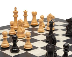 The Fierce Knight Black And Maple Chess Set -Chess Shop RCPB536 03