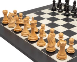 The Fierce Knight Black And Maple Chess Set -Chess Shop RCPB536 05