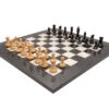 The Sovereign Ebony And Grey Briarwood Luxury Chess Set