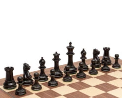 The 1851 Reproduction Ebony And Walnut Luxury Staunton Chess Set -Chess Shop RCPB545 02