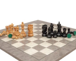 The Atlantic Black And Ash Burl Chess Set 12 The Atlantic Black And Ash Burl Chess Set -Chess Shop RCPB550 05