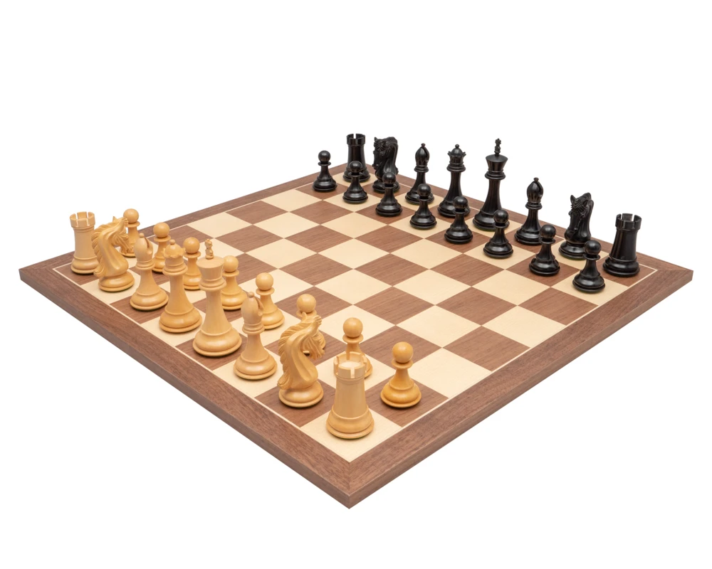 The Canterbury Knight Ebony And Walnut Luxury Chess Set 1 The Canterbury Knight Ebony And Walnut Luxury Chess Set