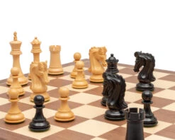 The Canterbury Knight Ebony And Walnut Luxury Chess Set 11 The Canterbury Knight Ebony And Walnut Luxury Chess Set -Chess Shop RCPB551 03
