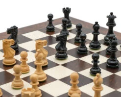 The Kingsclere Ebony And Walnut Luxury Chess Set -Chess Shop RCPB559 03