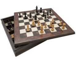 The Kingsclere Ebony And Walnut Luxury Chess Set -Chess Shop RCPB559 04