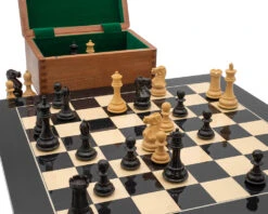 Luxury Staunton Competition Chess Set With Case -Chess Shop RCPB561 03