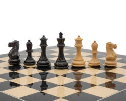 Luxury Staunton Competition Chess Set With Case -Chess Shop RCPB561 05