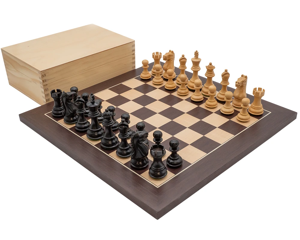Jack's Fierce Knight Black And Wenge Compact Chess Set 1 Jack's Fierce Knight Black And Wenge Compact Chess Set