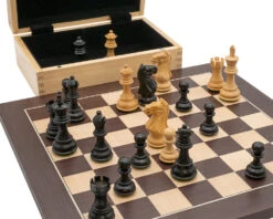 Jack's Fierce Knight Black And Wenge Compact Chess Set 10 Jack's Fierce Knight Black And Wenge Compact Chess Set -Chess Shop RCPB564 03