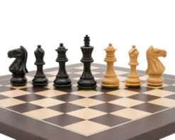 Jack's Fierce Knight Black And Wenge Compact Chess Set 12 Jack's Fierce Knight Black And Wenge Compact Chess Set -Chess Shop RCPB564 05