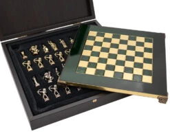 The Manopoulos Archers Chess Set With Wooden Case - SMALL -Chess Shop S15GRE 04