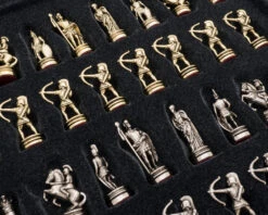 The Manopoulos Archers Chess Set With Wooden Case - SMALL -Chess Shop S15GRE 05