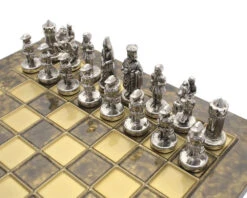 The Manopoulos Byzantine Empire Chess Set With Wooden Case In Brown - COMPACT 11 The Manopoulos Byzantine Empire Chess Set With Wooden Case In Brown - COMPACT -Chess Shop S1BR 4