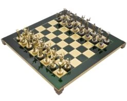 The Manopoulos 'Labours Of Hercules' Chess Set With Wooden Case - MEDIUM