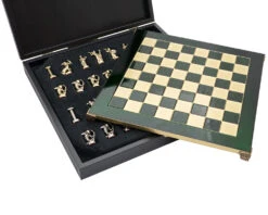The Manopoulos 'Labours Of Hercules' Chess Set With Wooden Case - MEDIUM 11 The Manopoulos 'Labours Of Hercules' Chess Set With Wooden Case - MEDIUM -Chess Shop S5GRN 04