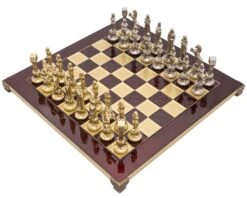 The Manopoulos Renaissance Chess Set With Wooden Case - MEDIUM