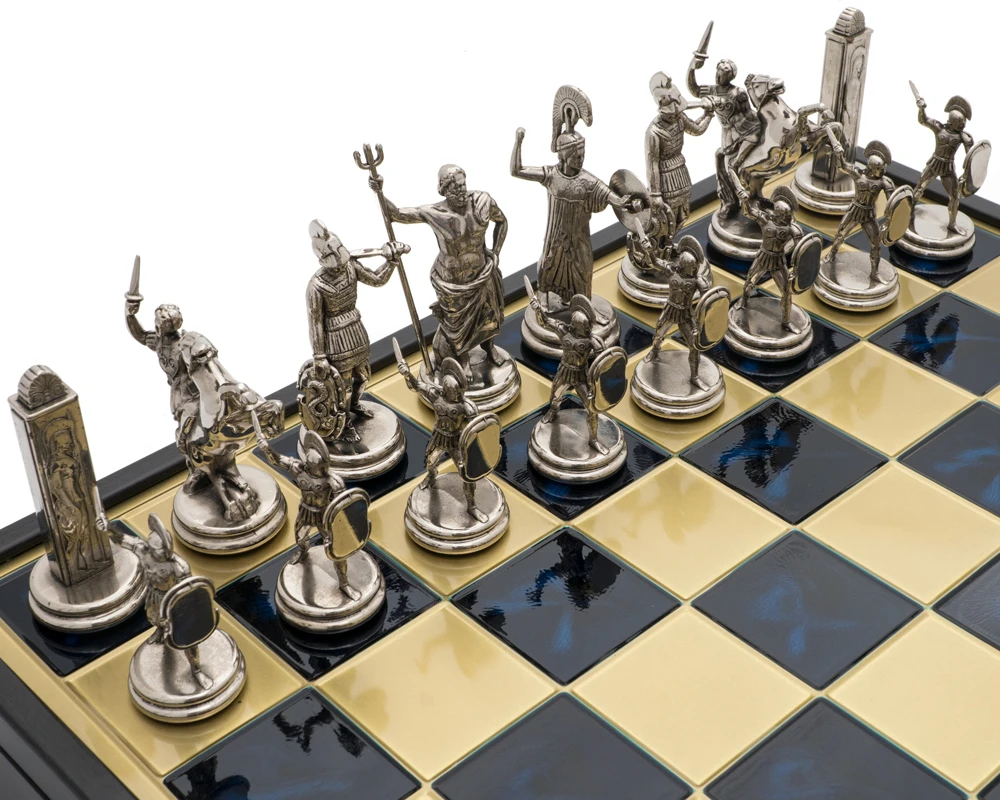 The Manopoulos Greek Mythology Grand Deluxe Chess Set With Wooden Case 2 The Manopoulos Greek Mythology Grand Deluxe Chess Set With Wooden Case - Image 2