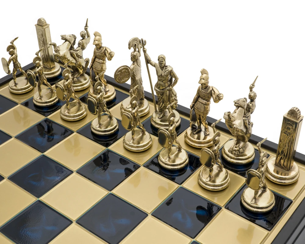 The Manopoulos Greek Mythology Grand Deluxe Chess Set With Wooden Case 3 The Manopoulos Greek Mythology Grand Deluxe Chess Set With Wooden Case - Image 3