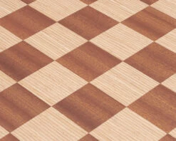 Manopoulos Mahogany Chess Board 20 Inch (50 Cm) -Chess Shop WB50M 03